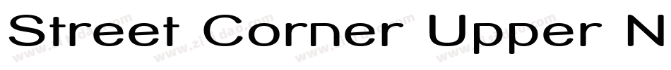 Street Corner Upper Narrower字体转换